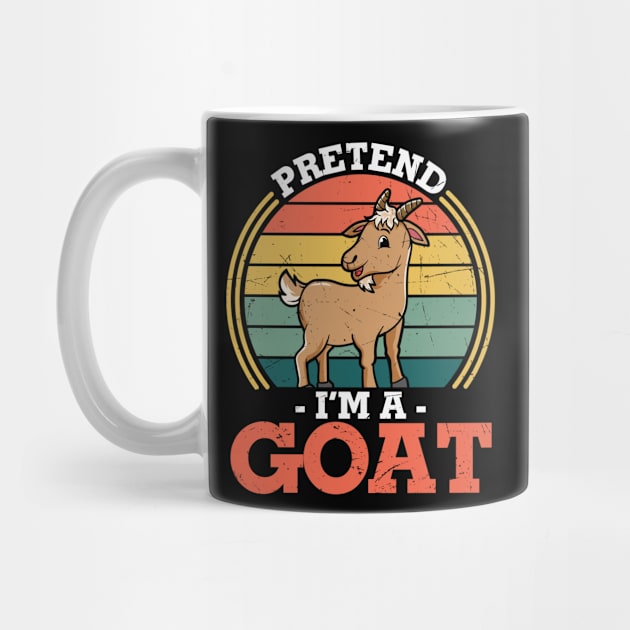 Pretend I'm a Goat Funny goat lover Last minute Halloween Costume Gift by BadDesignCo